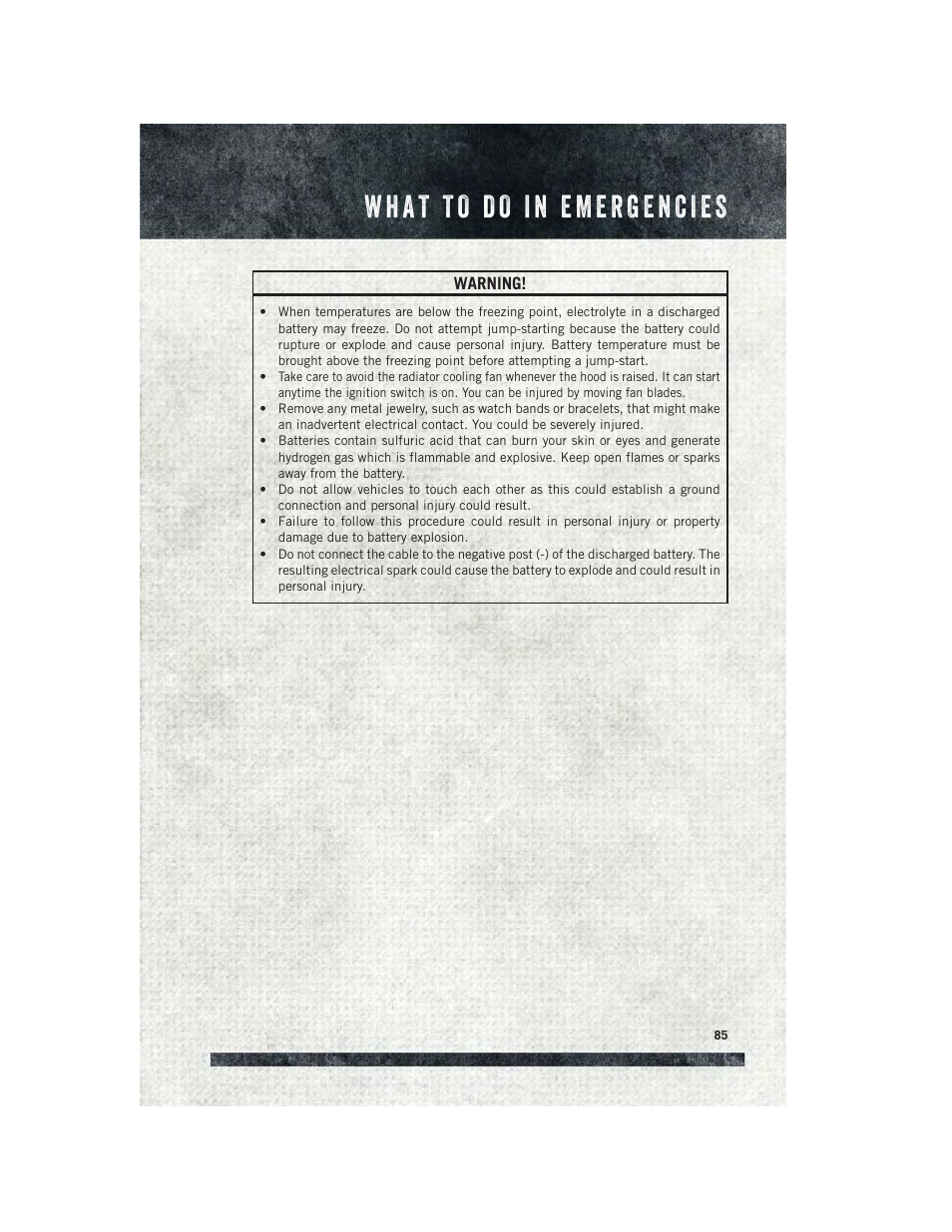 Ram Trucks 2015 ProMaster Commercial - User Guide User Manual | Page 87 / 132