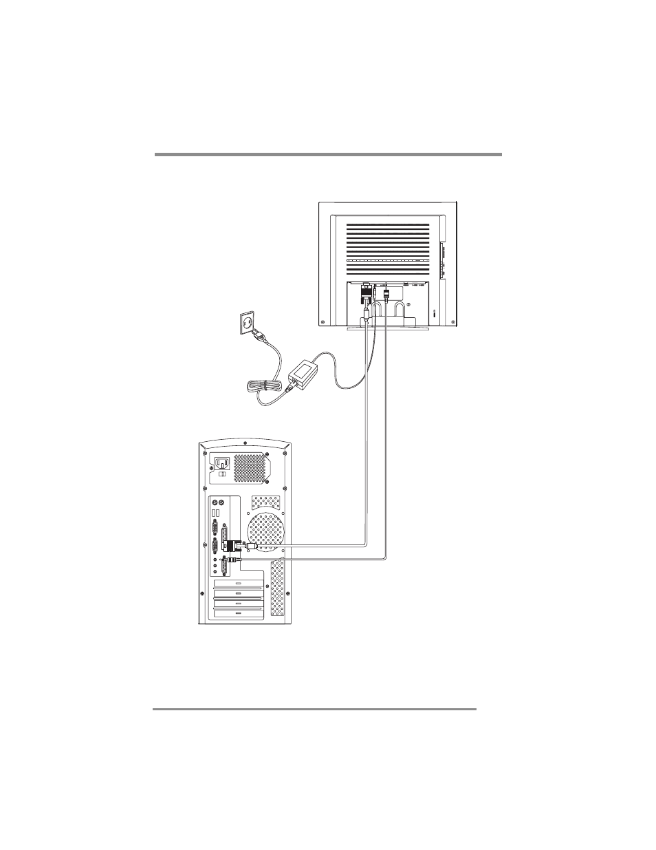 Figure 6: monitor-to-computer connection diagram | Cornea Systems CT1702 User Manual | Page 19 / 50