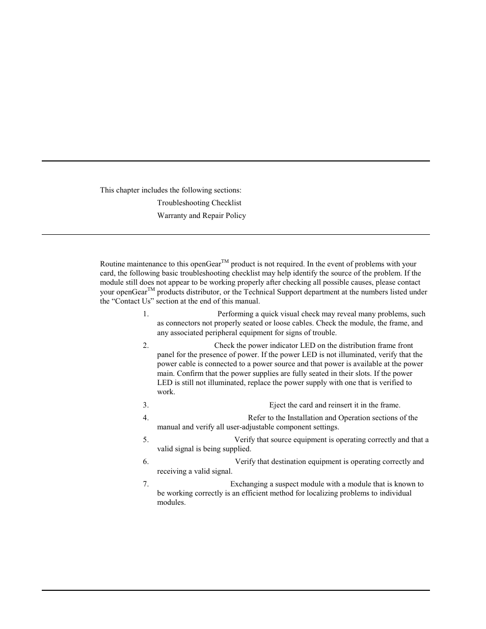 Service information, In this chapter, Troubleshooting checklist | In this chapter troubleshooting checklist | Cobalt Networks 9011 User Manual | Page 18 / 22
