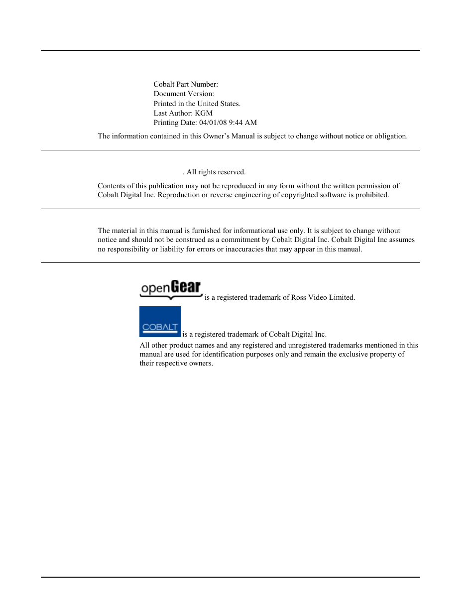 Cobalt Networks 9011 User Manual | Page 2 / 22