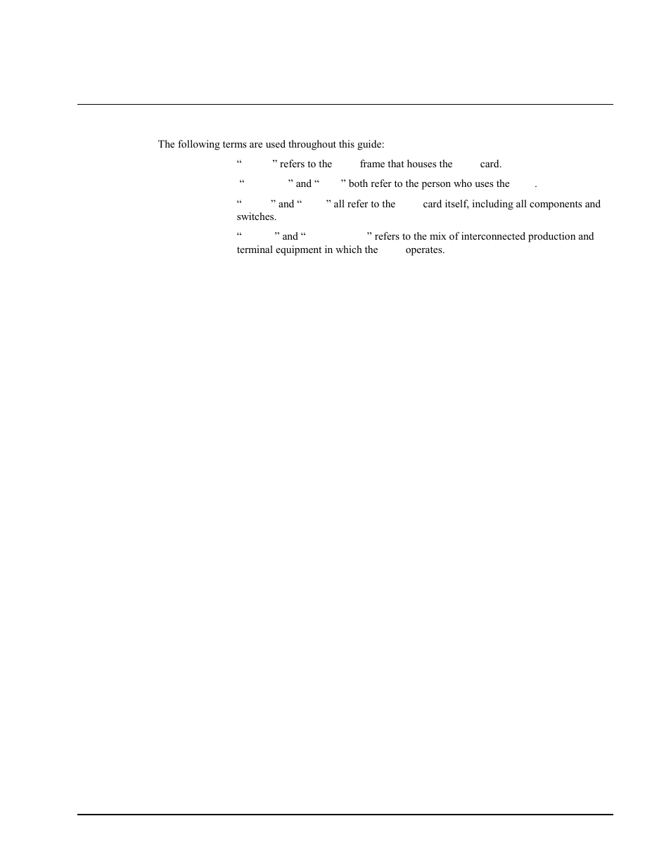 Documentation terms | Cobalt Networks 9011 User Manual | Page 9 / 22