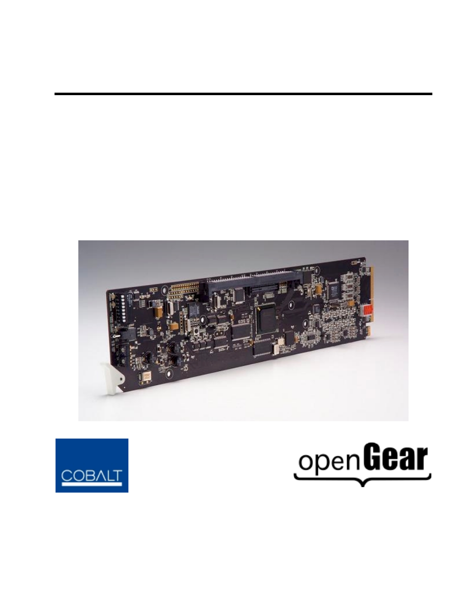 Cobalt Networks AES Audio Delay 9301 User Manual | 20 pages