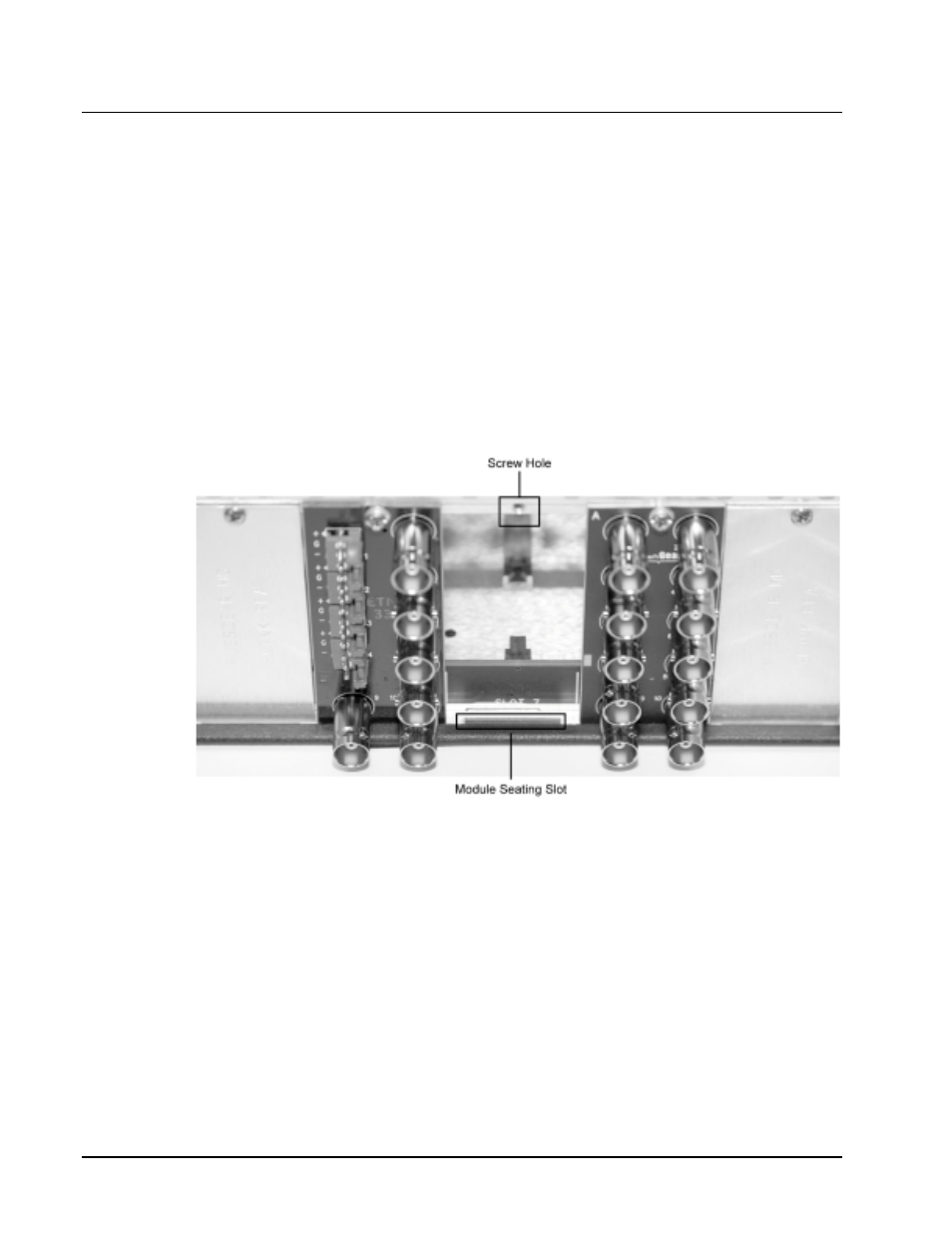 Rear module installation (optional) | Cobalt Networks AES Audio Delay 9301 User Manual | Page 10 / 20