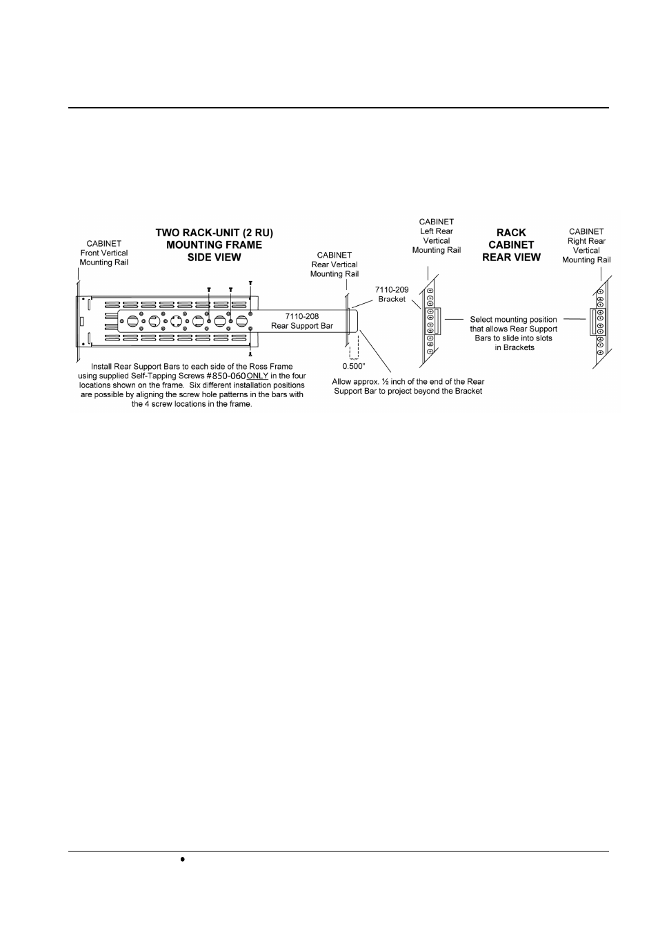 Rear support bars and brackets, Installing the rear support bars and brackets | Cobalt Networks 8321(-C) User Manual | Page 37 / 48