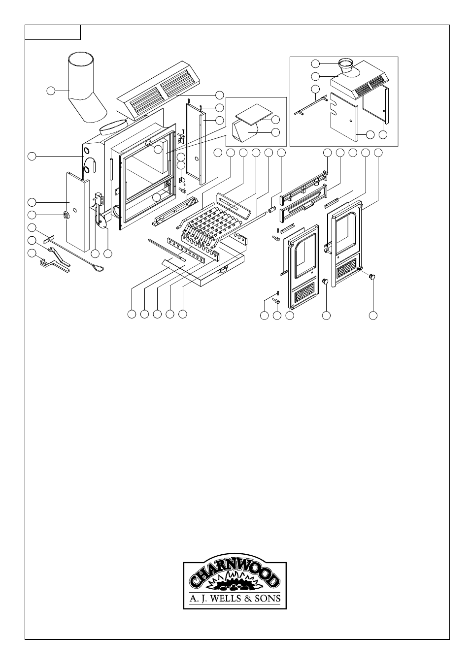Charnwood la30ib parts list, Issue g | Charnwood LA30iB User Manual | Page 14 / 14