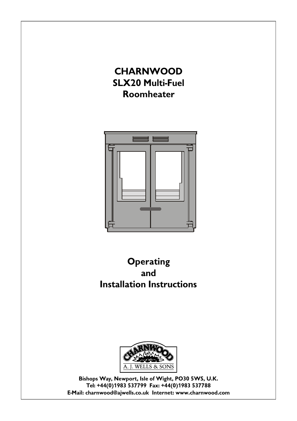 Charnwood SLX20 User Manual | 11 pages