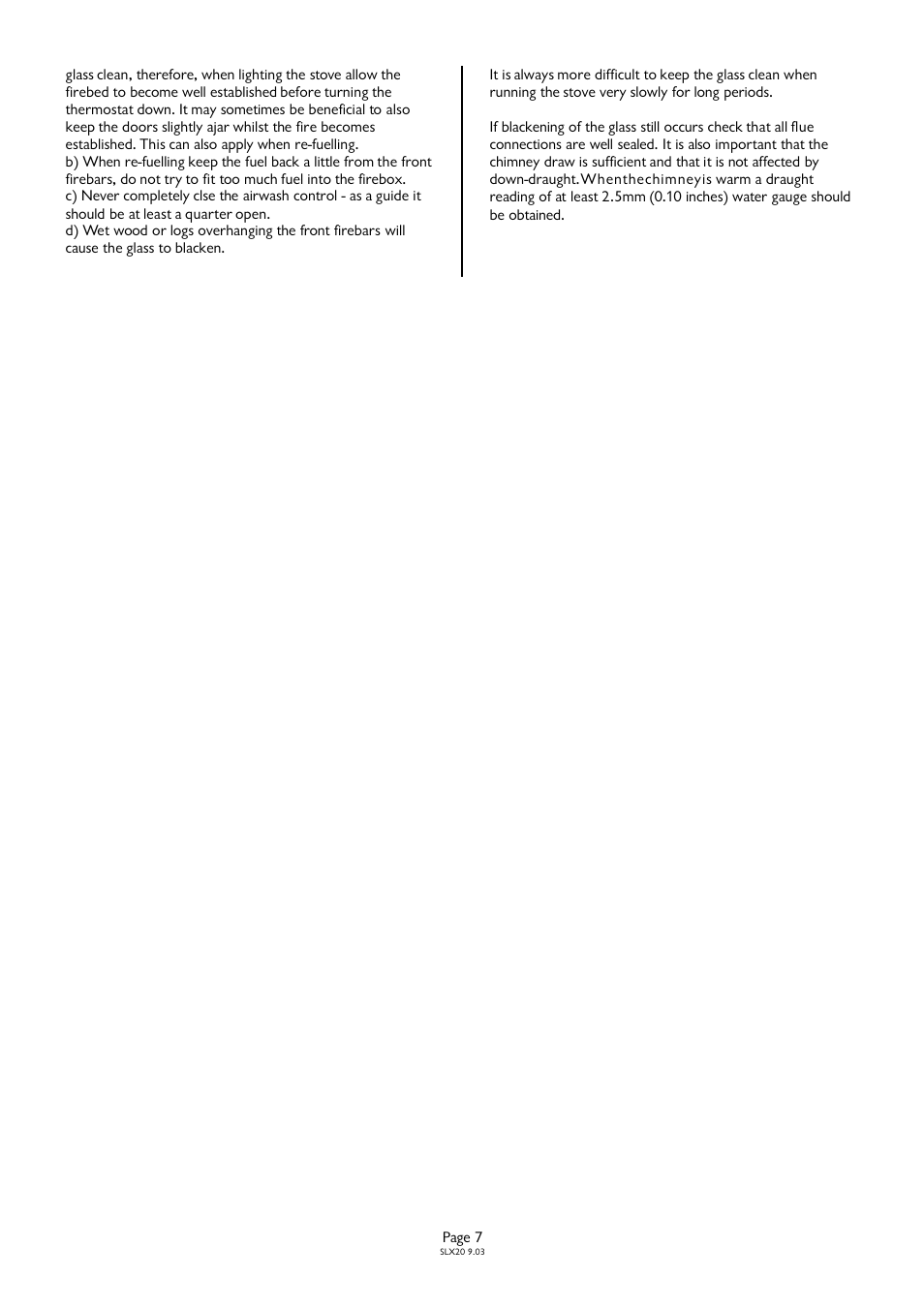 Charnwood SLX20 User Manual | Page 7 / 11