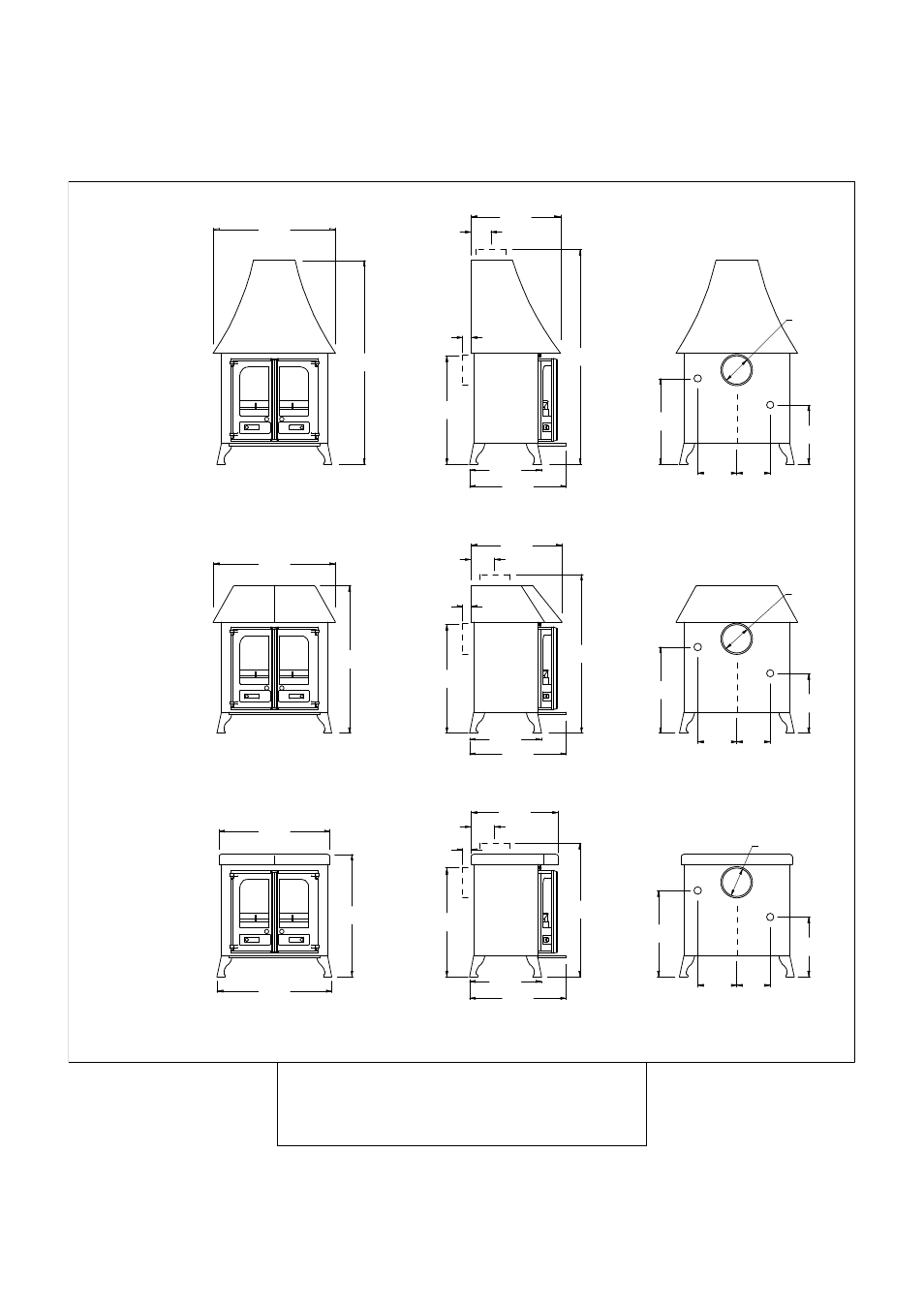 Country 12 mkii dimensions, All dimensions are in mm) | Charnwood Country 12 Mk2 User Manual | Page 11 / 11