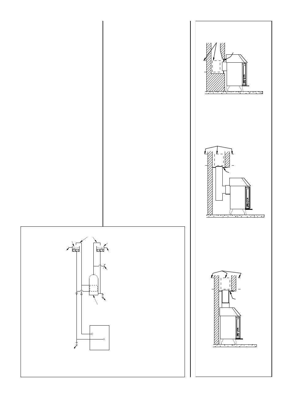 Fitting the optional add-in boiler, Connections to flues | Charnwood Country 12 Mk2 User Manual | Page 8 / 11