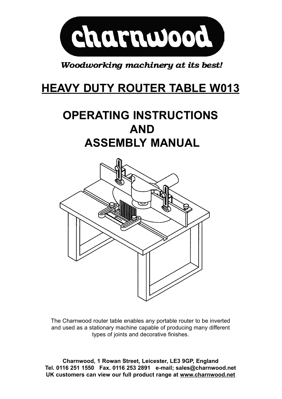 Charnwood W013 User Manual | 6 pages
