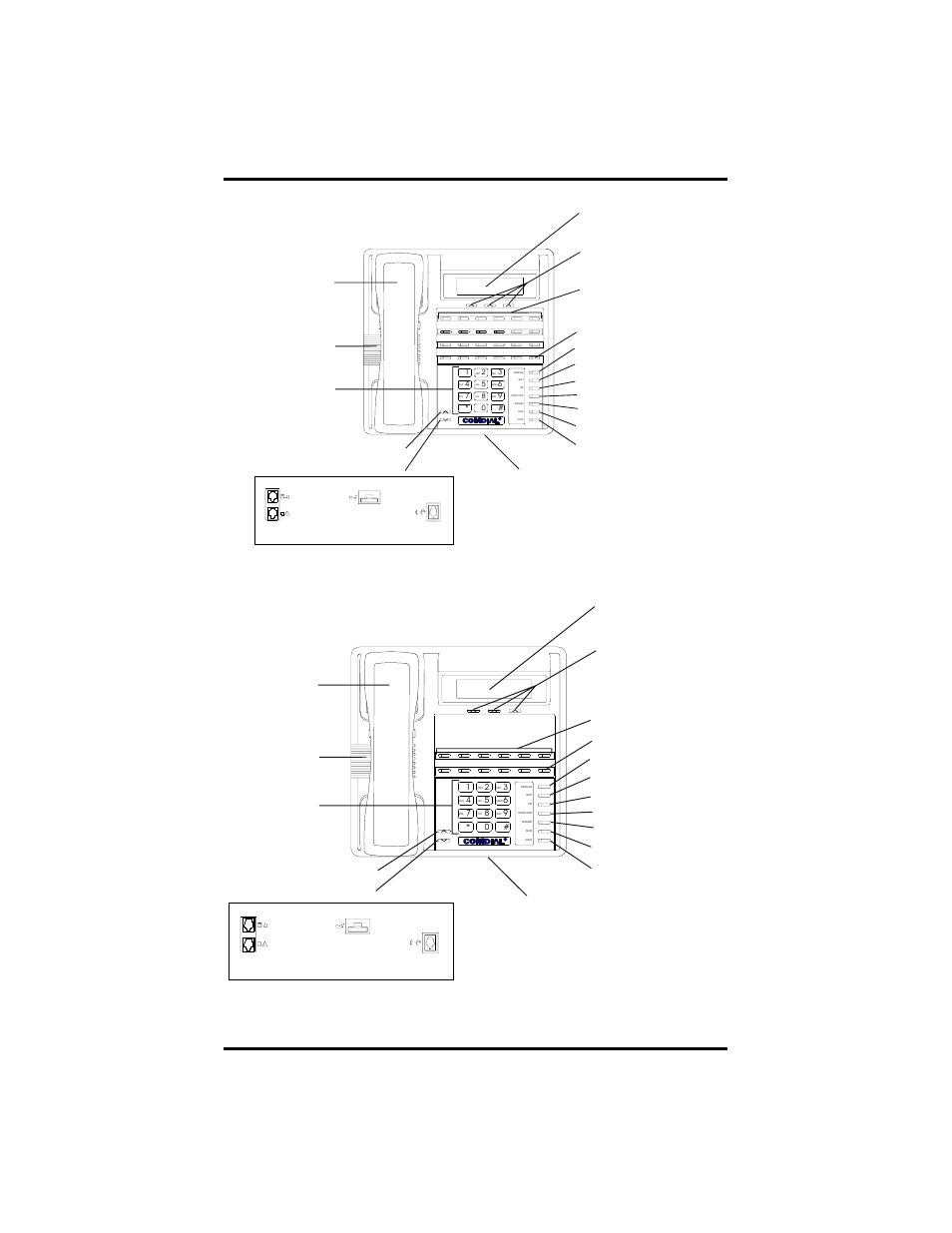 Impact scs 8312s, Connectors on bottom of telephone | Vertical Communications 8324S User Manual | Page 12 / 160
