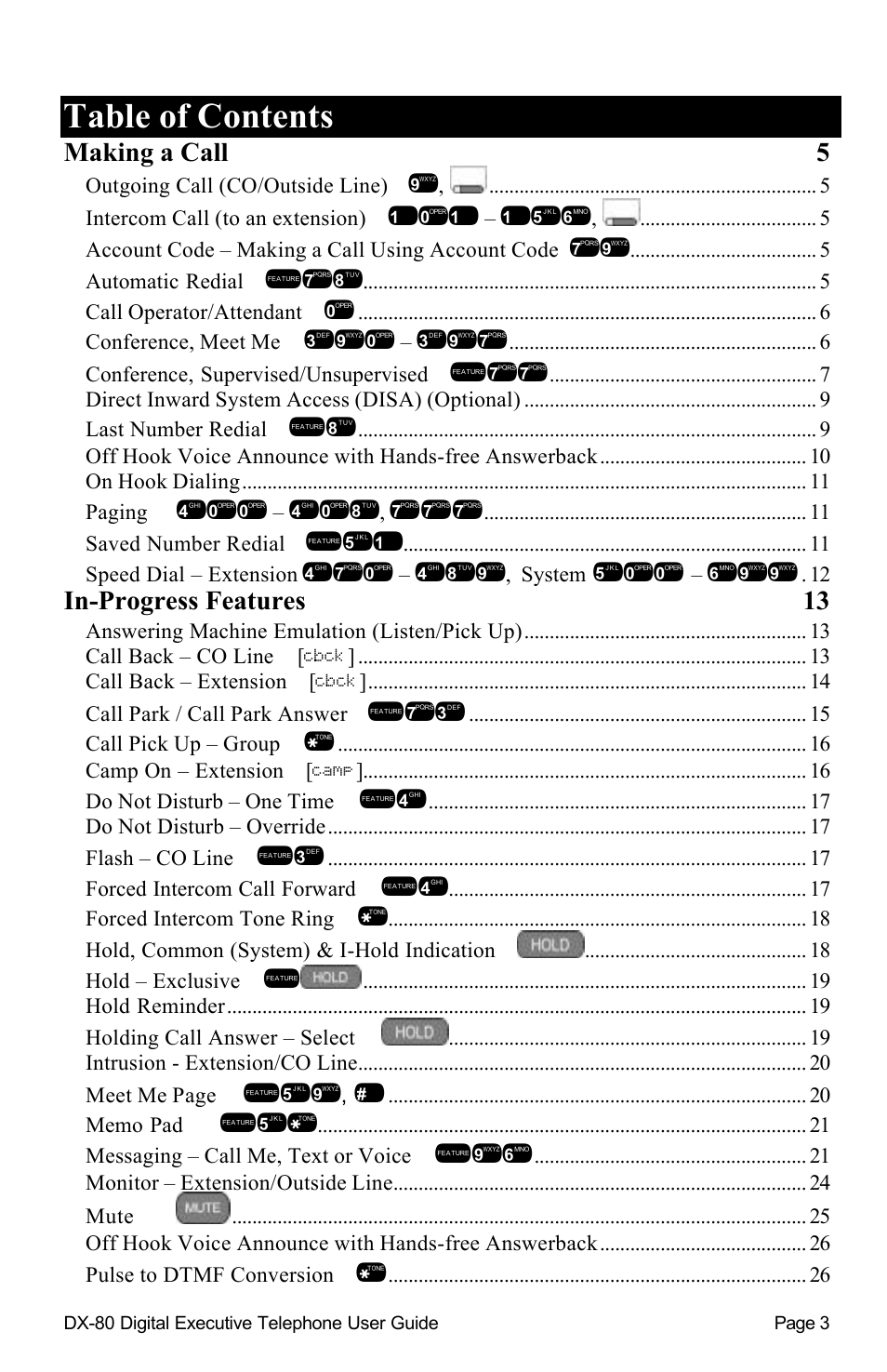Vertical Communications DX-80TM User Manual | Page 6 / 55