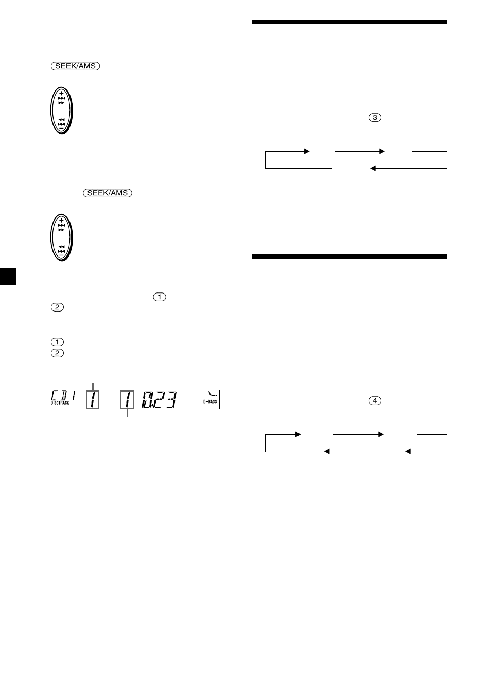 Playing tracks repeatedly, Playing tracks in random order | Sony XR-CA310  RU User Manual | Page 18 / 112