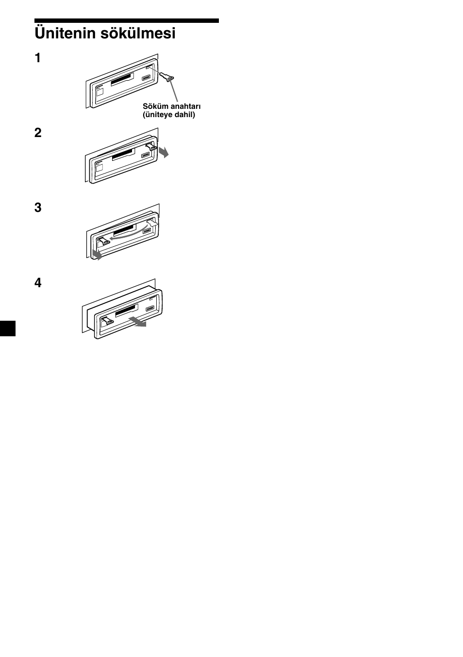 20 ünitenin sökülmesi | Sony XR-CA310  RU User Manual | Page 86 / 112