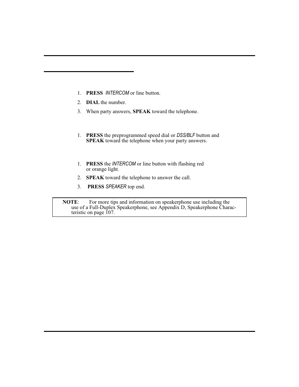 Using your speakerphone 3, Using your speakerphone | Vertical Communications and FXT User Manual | Page 11 / 132