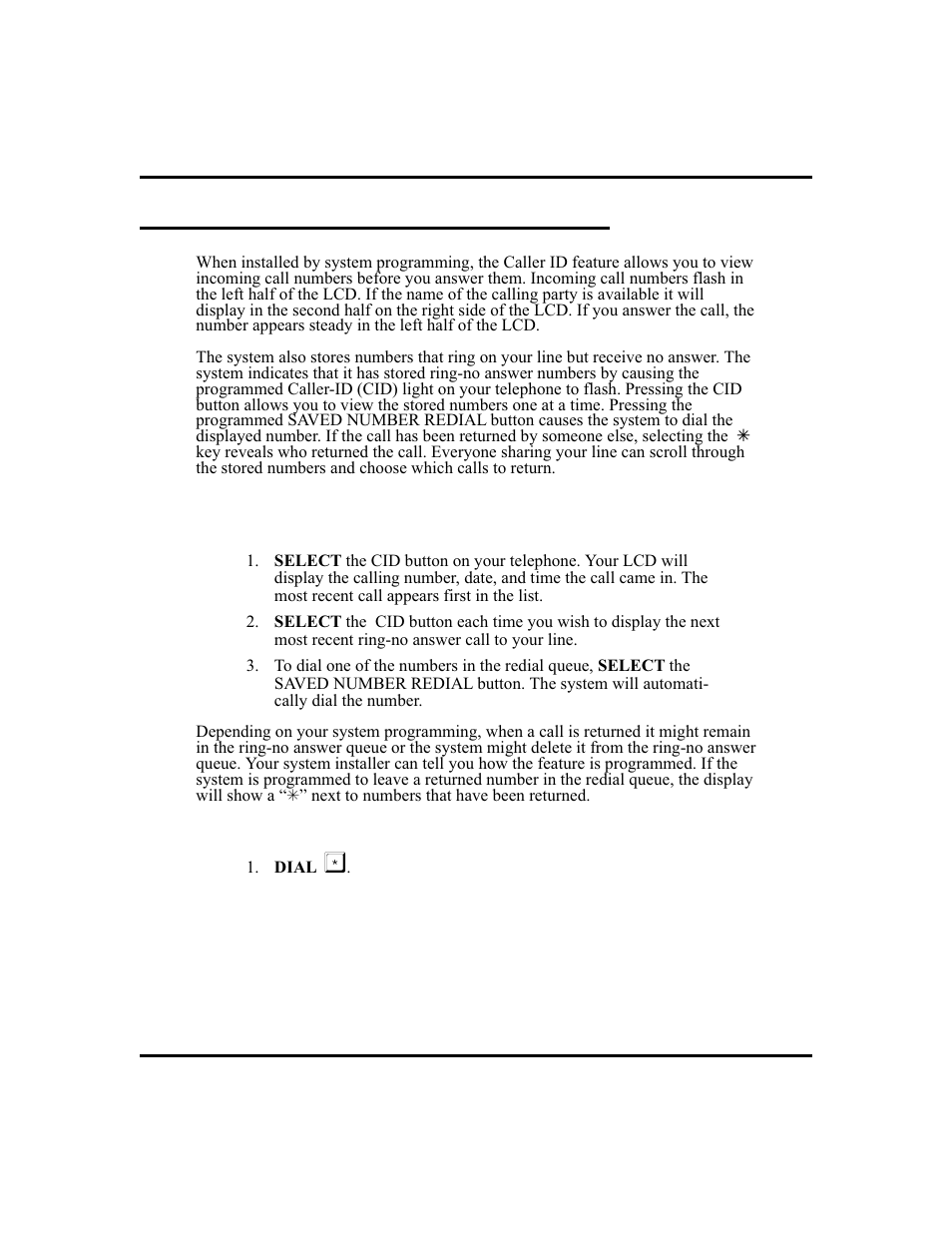 Caller id (automatic number iden ti fi ca tion) 27, Caller id, 27, Using with caller id, 27 | Caller id (automatic number identification) | Vertical Communications and FXT User Manual | Page 35 / 132
