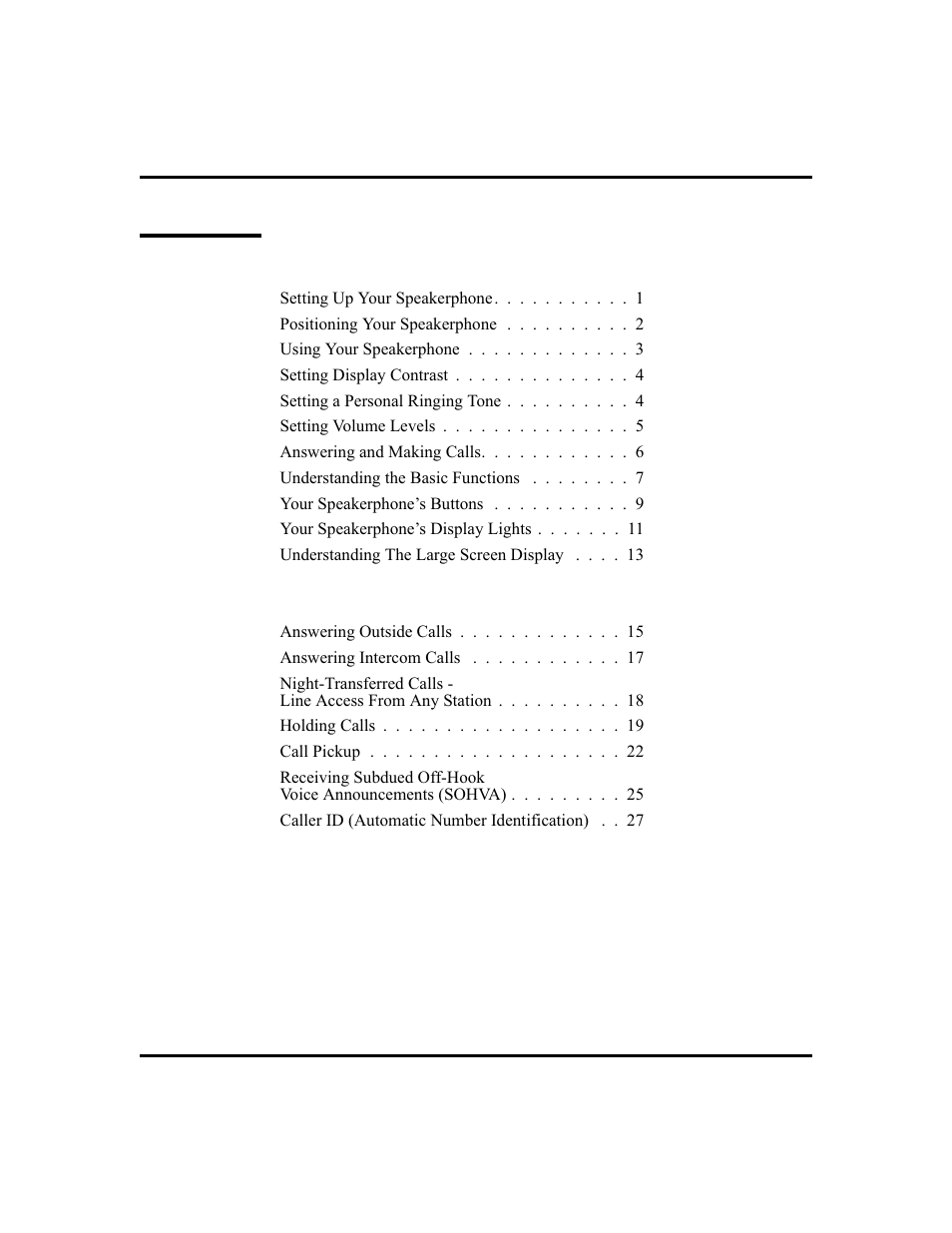 Vertical Communications and FXT User Manual | Page 5 / 132