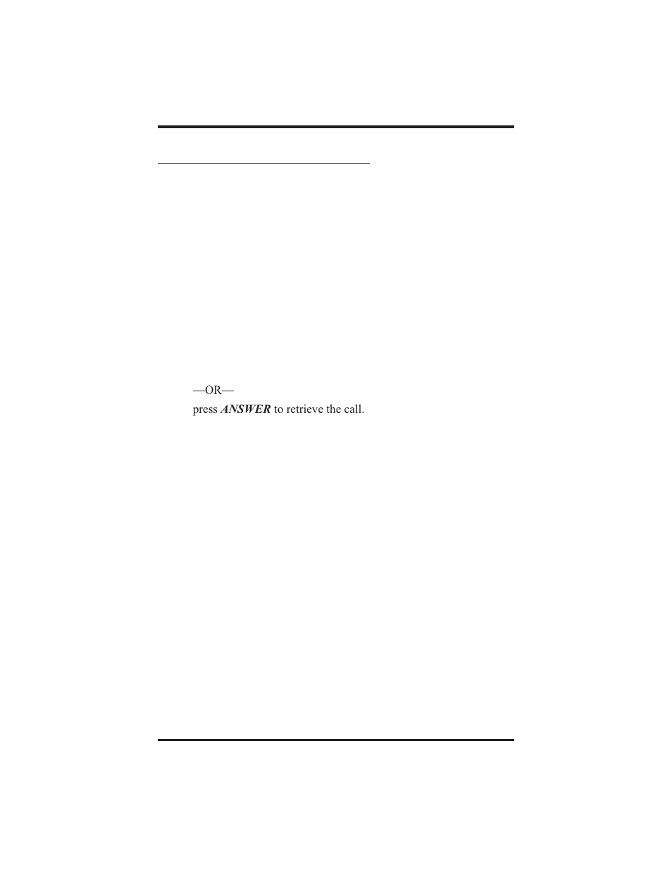 2 handling hold recalls | Vertical Communications 8412S User Manual | Page 48 / 132