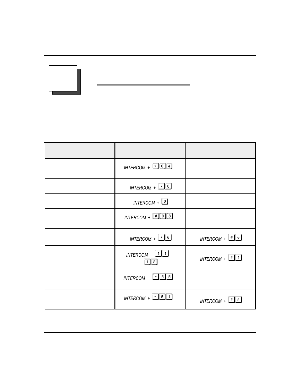 A feature access codes 73, Feature access codes | Vertical Communications GCA70-313 User Manual | Page 81 / 108