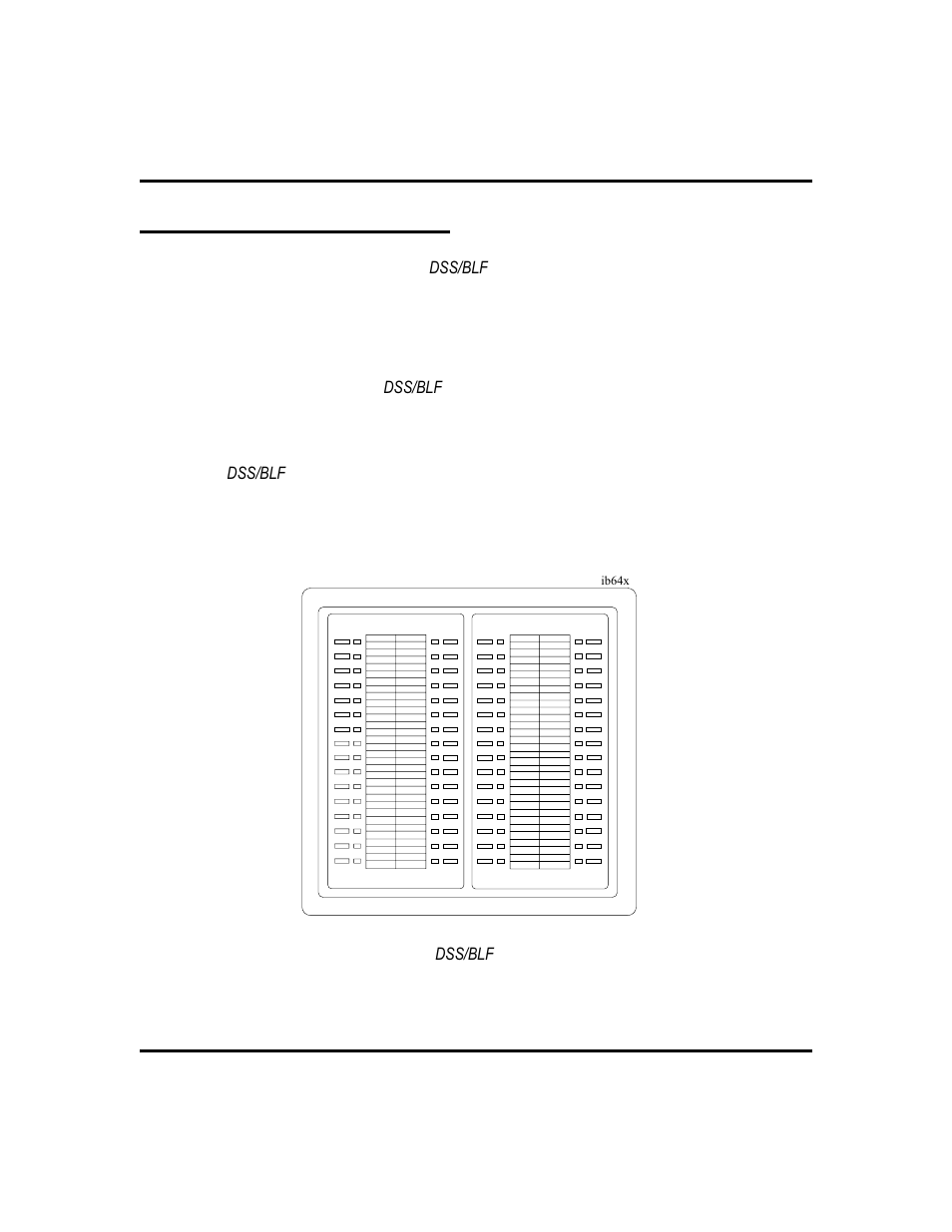 Dss/ blf console operation 62, Dss/blf console operation, 62, Dss/blf console operation | Vertical Communications GCA70-248 User Manual | Page 70 / 92