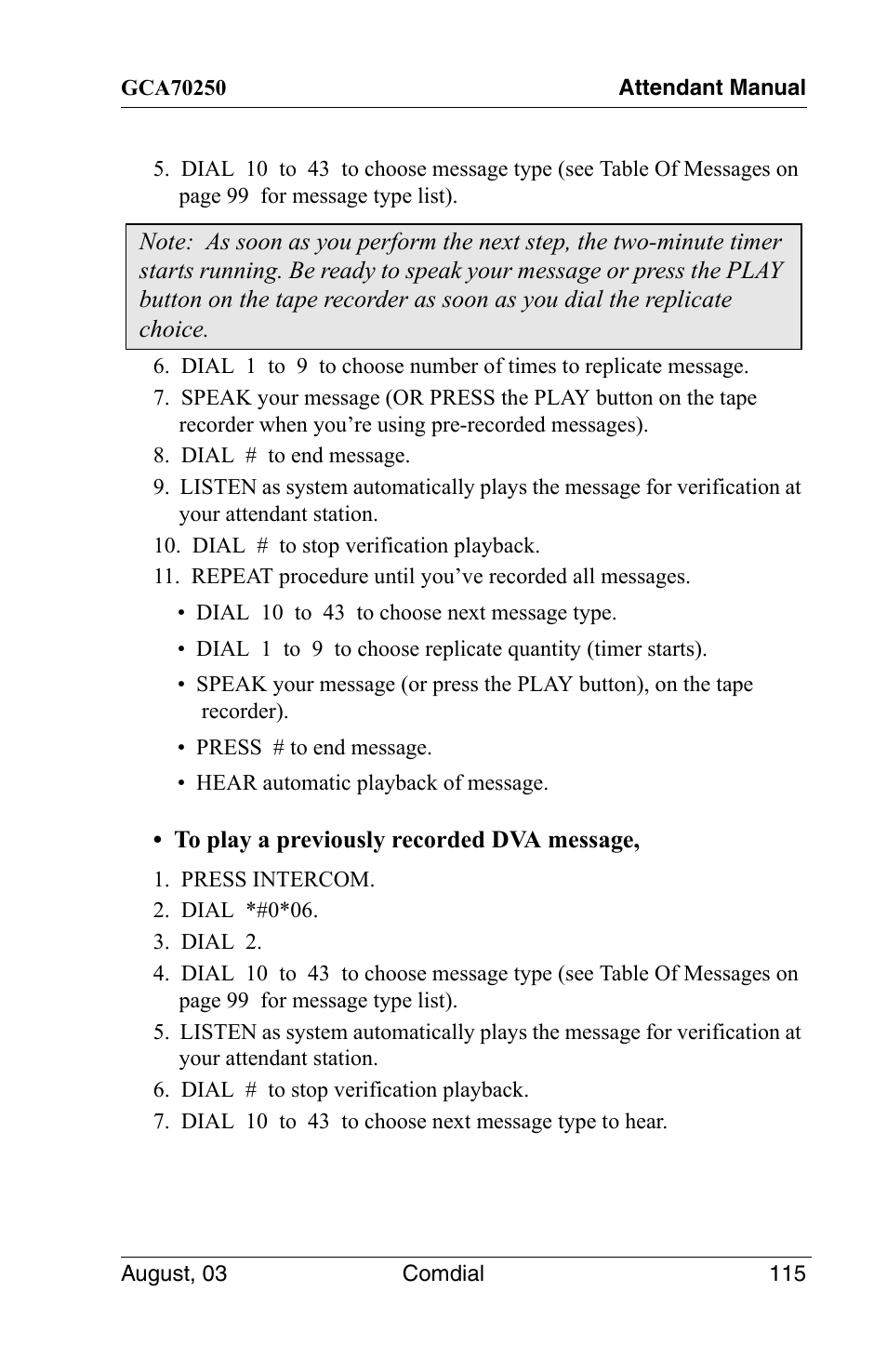 Vertical Communications SCS 8324S User Manual | Page 125 / 174