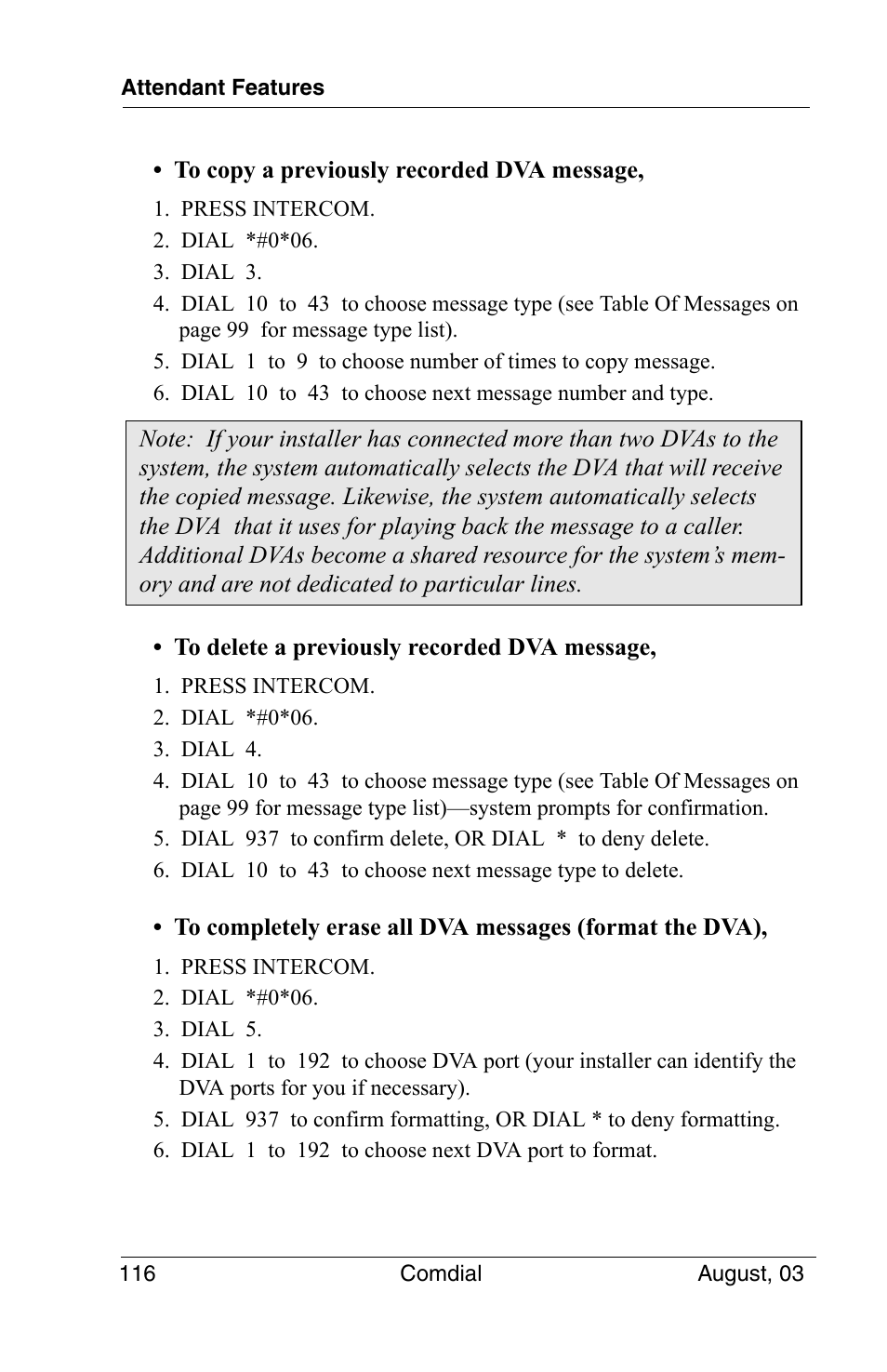 Vertical Communications SCS 8324S User Manual | Page 126 / 174