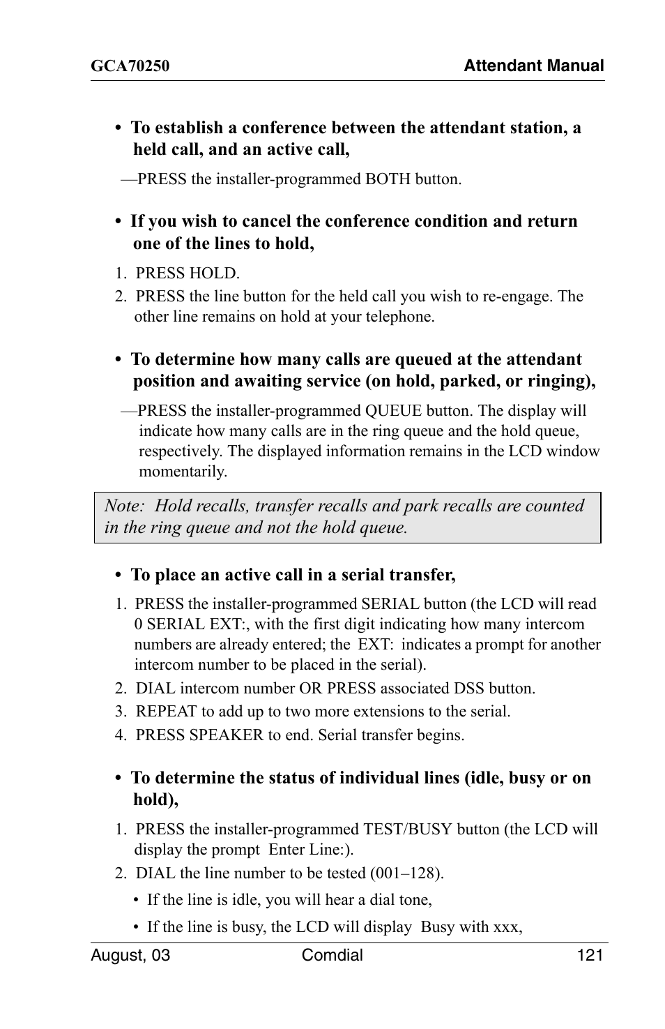 Vertical Communications SCS 8324S User Manual | Page 131 / 174