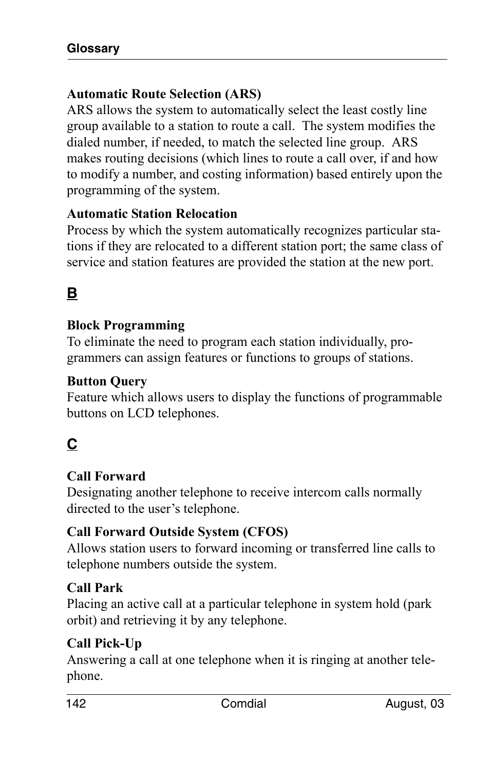 Vertical Communications SCS 8324S User Manual | Page 152 / 174