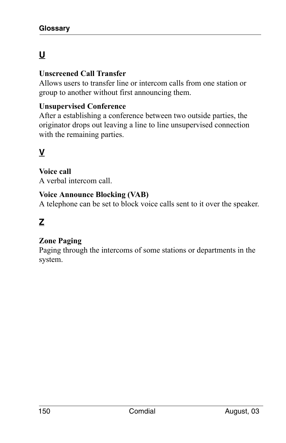 Vertical Communications SCS 8324S User Manual | Page 160 / 174