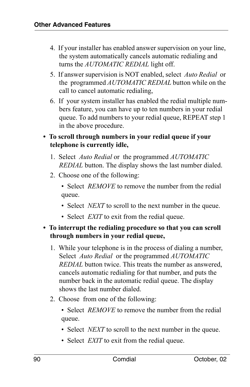 Vertical Communications 8012S User Manual | Page 100 / 162
