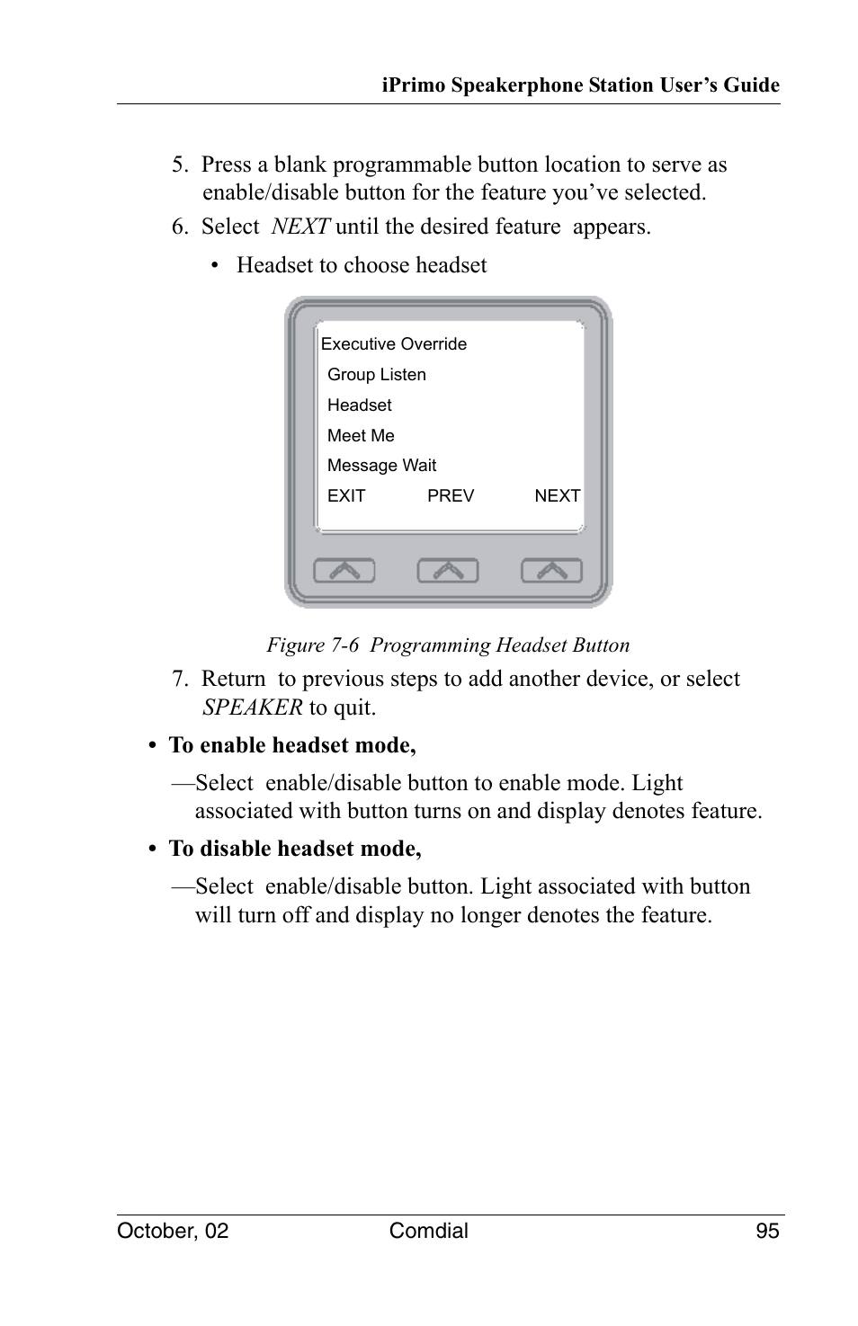 Vertical Communications 8012S User Manual | Page 105 / 162