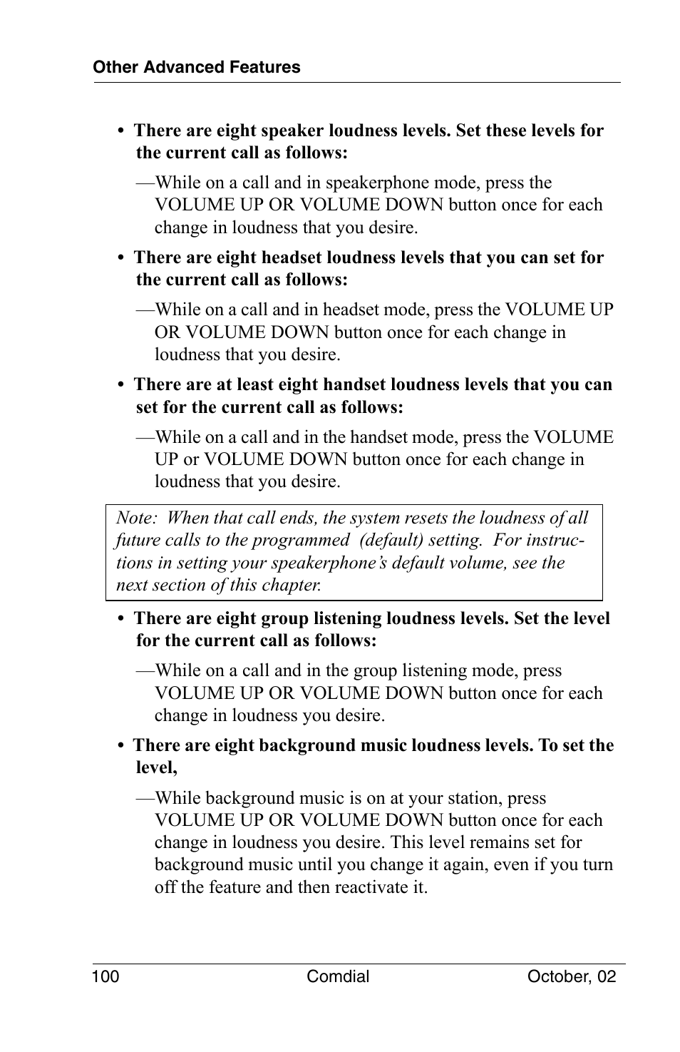 Vertical Communications 8012S User Manual | Page 110 / 162