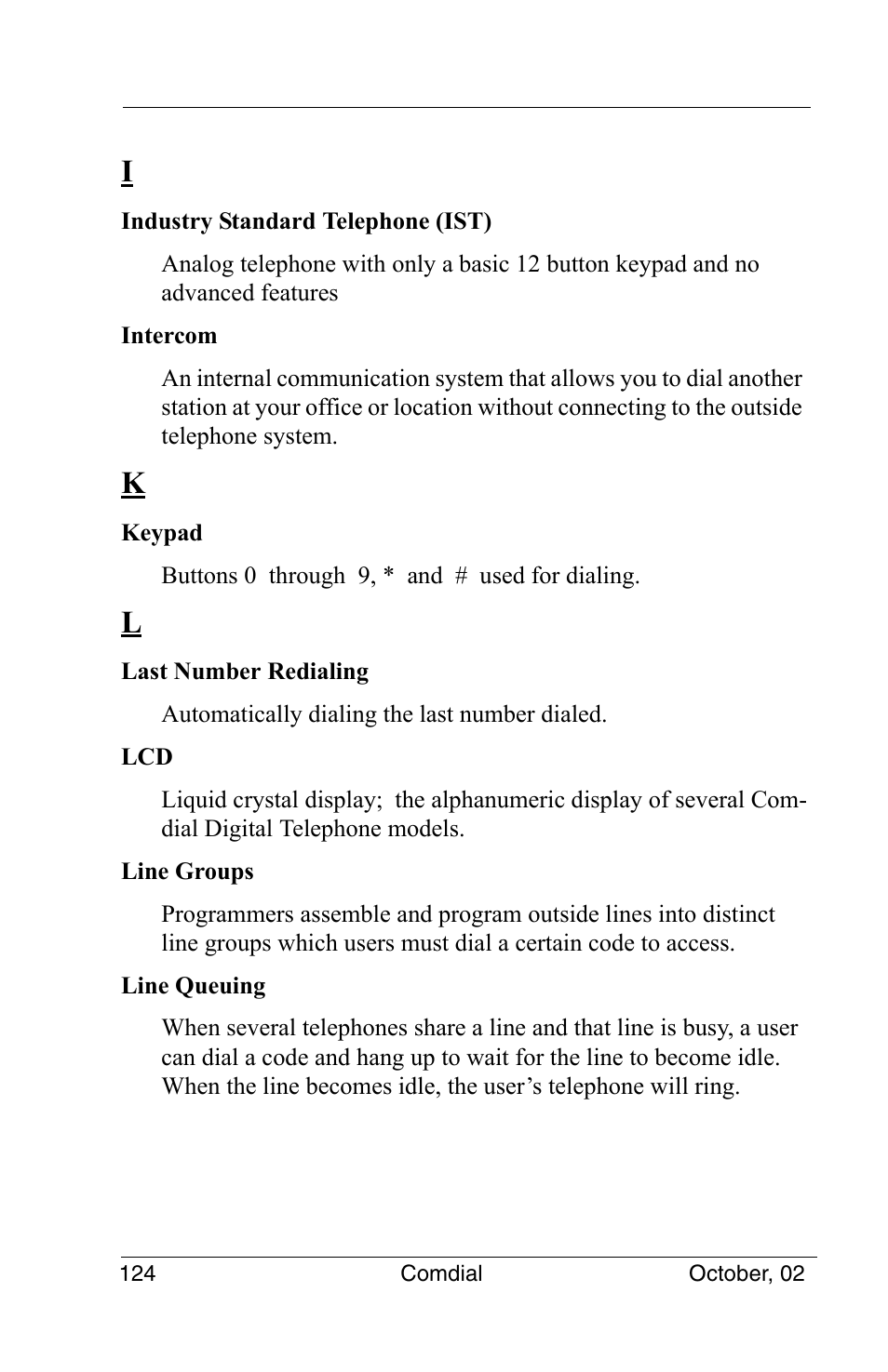 Vertical Communications 8012S User Manual | Page 134 / 162