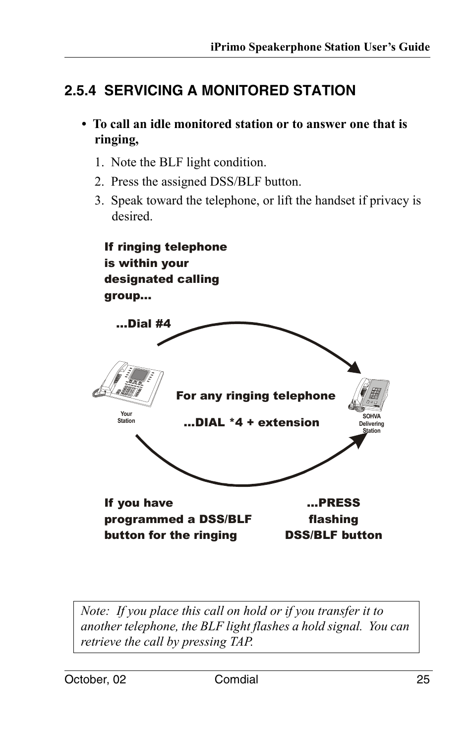 4 servicing a monitored station | Vertical Communications 8012S User Manual | Page 35 / 162