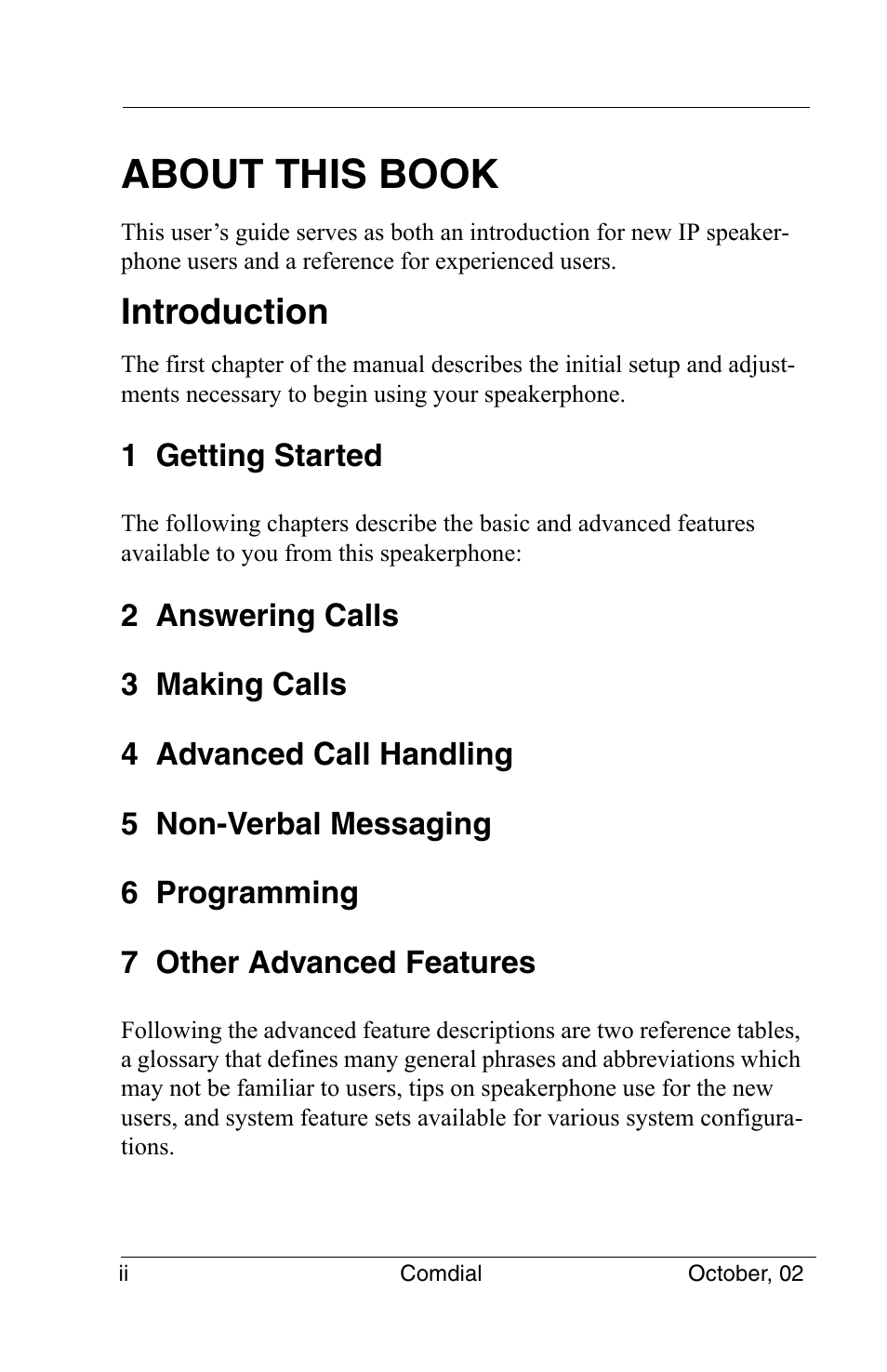 About this book, Introduction | Vertical Communications 8012S User Manual | Page 4 / 162