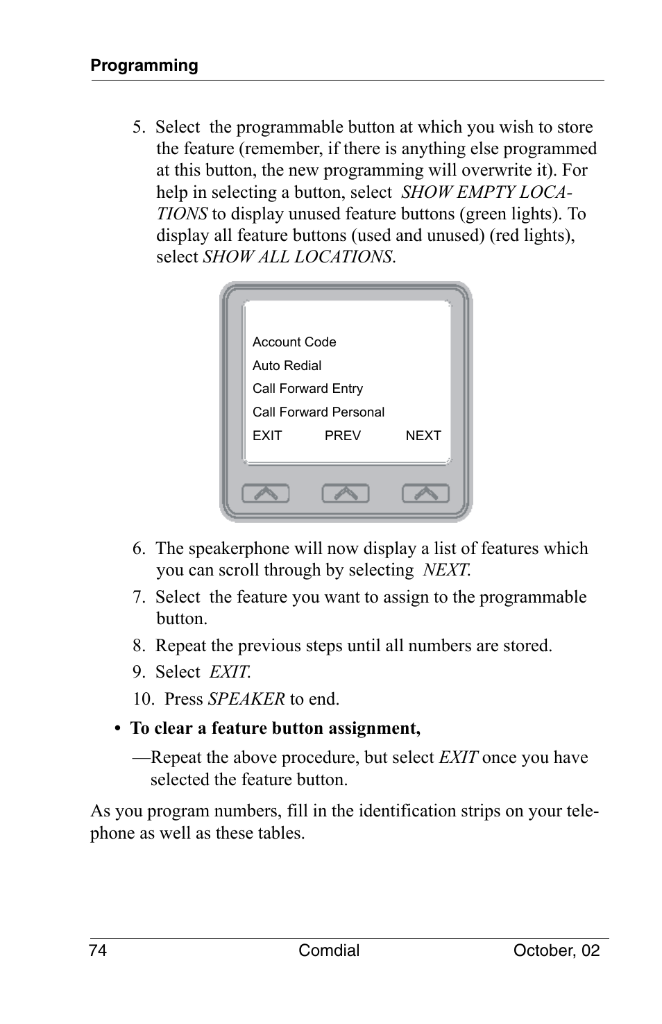 Vertical Communications 8012S User Manual | Page 84 / 162