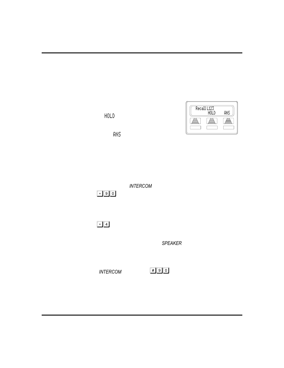 Handling hold recalls, 17, Using directed hold, 17, Hold recalls | Directed hold | Vertical Communications 8024S User Manual | Page 25 / 106