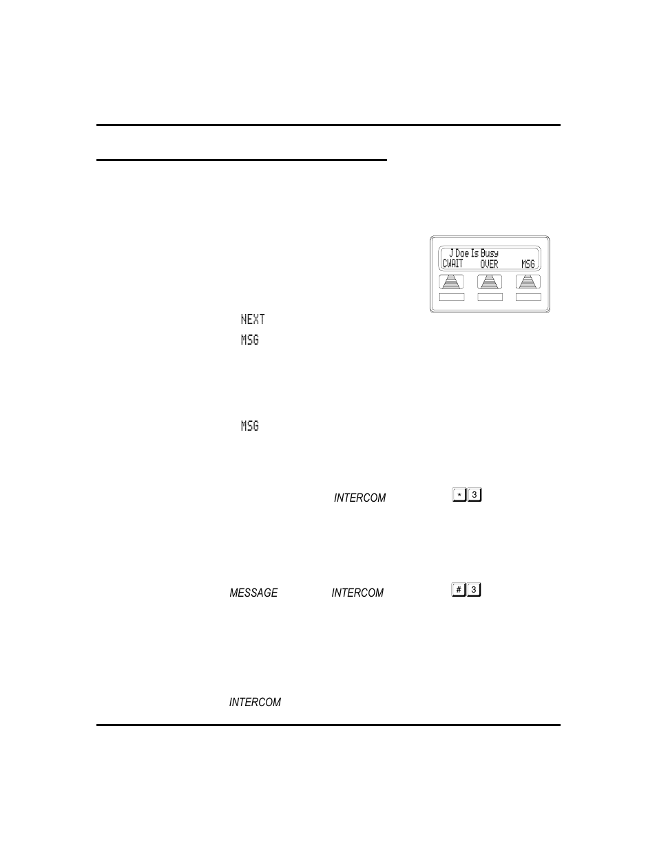 Message waiting light and messaging 42, Turning off, 42, Turning on, 42 | Message waiting light and messaging | Vertical Communications 8024S User Manual | Page 50 / 106