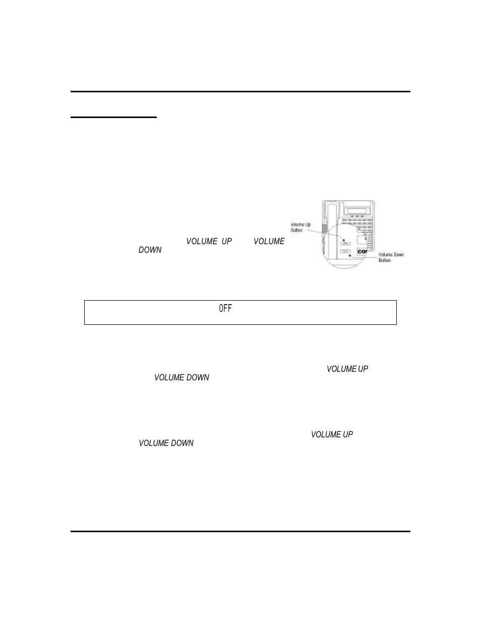 Volume control 56, Handset, setting volume, 56, Setting the volume, 56 | Initial settings, 56, Function, 56, Volume control, Setting current volume level | Vertical Communications 8024S User Manual | Page 64 / 106