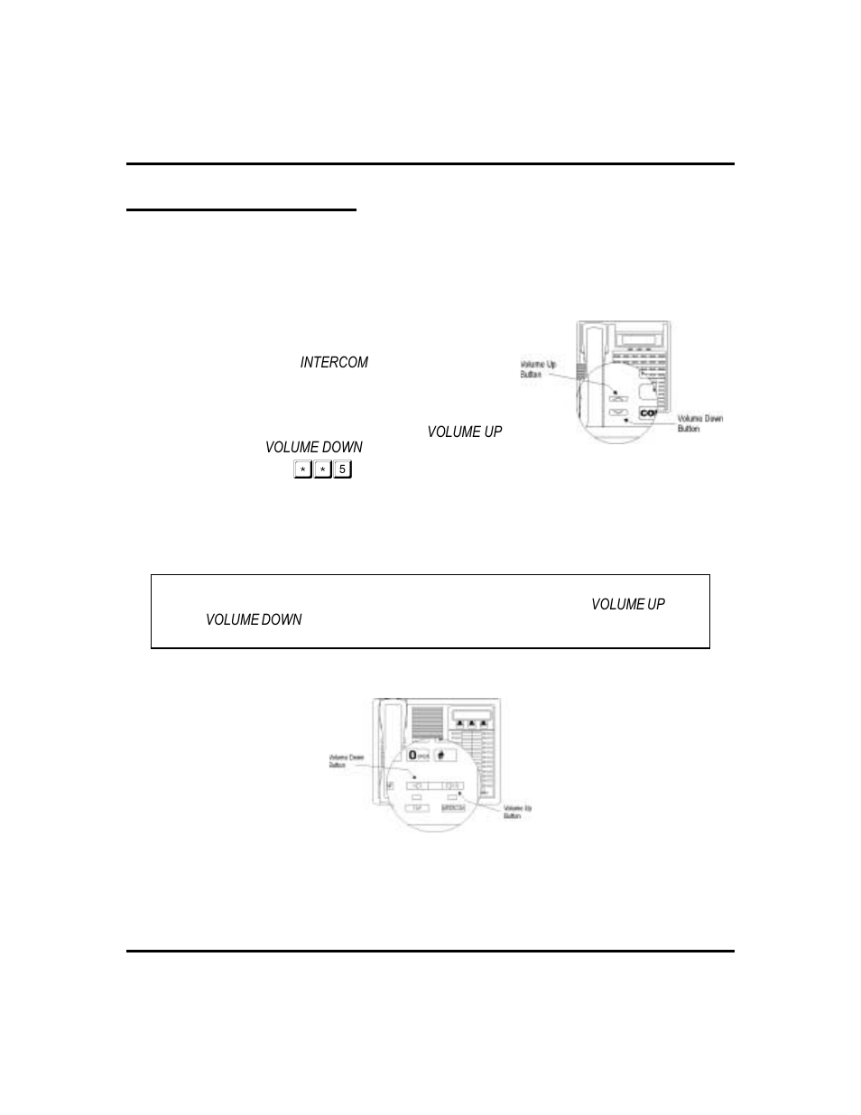 Default volume control 58, Setting a default level, 58, Default volume control | Vertical Communications 8024S User Manual | Page 66 / 106