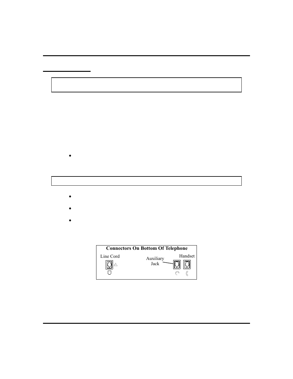 Auxiliary jack 62, Compat ible devices, 62, Config uring, 62 | Connecting to the auxillary jack, 62, Connecting an external ringer, 62, Auxiliary jack | Vertical Communications 8024S User Manual | Page 70 / 106