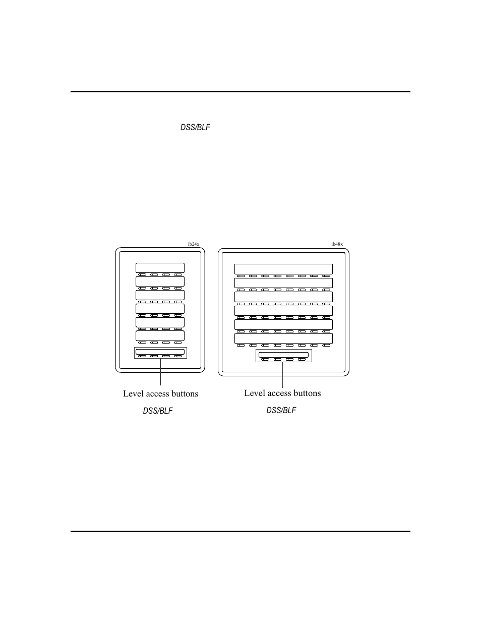 Dss/blf console button levels, 73, Accessing the dss/blf console button levels | Vertical Communications 8024S User Manual | Page 81 / 106