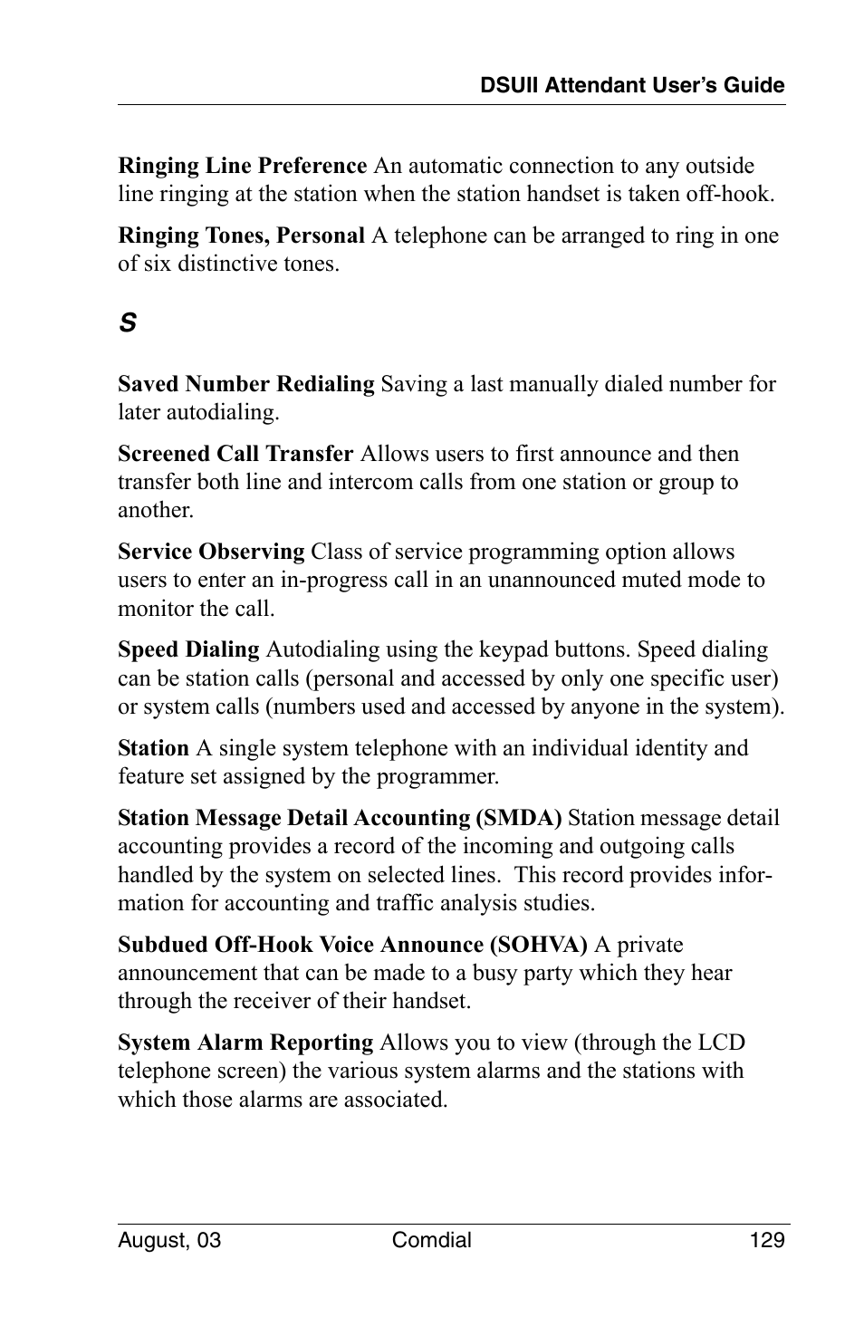 Vertical Communications SCS 8324F User Manual | Page 139 / 146