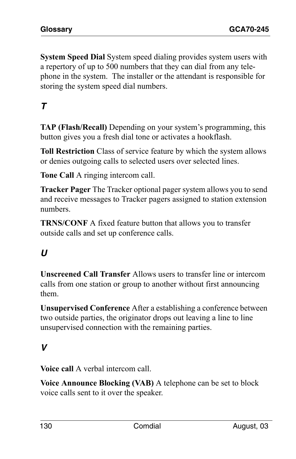 Vertical Communications SCS 8324F User Manual | Page 140 / 146