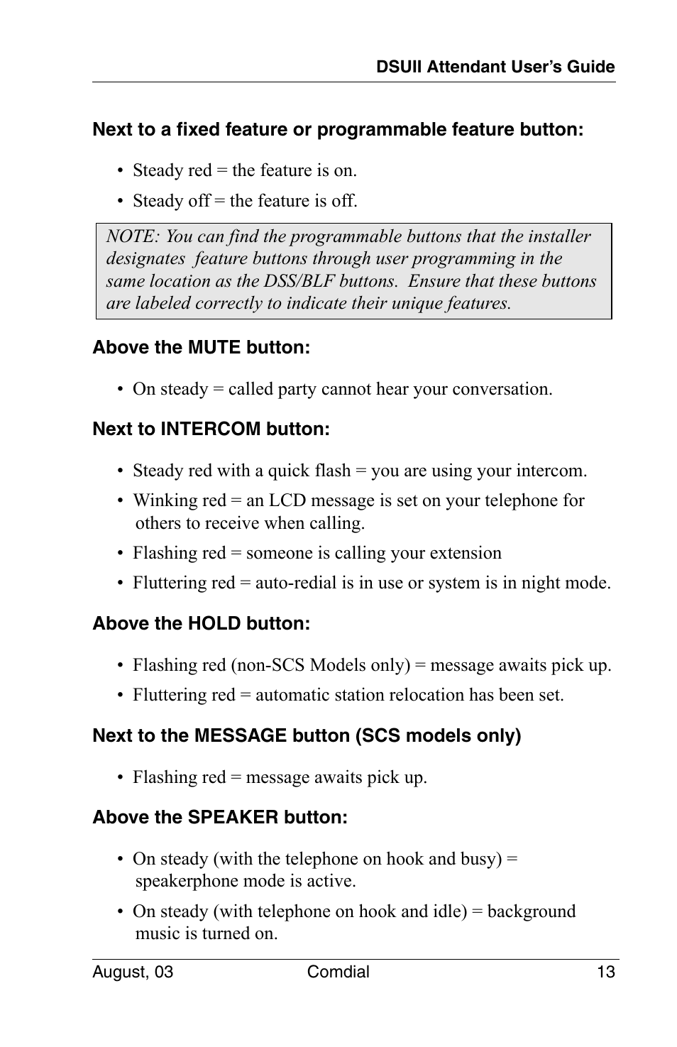 Vertical Communications SCS 8324F User Manual | Page 23 / 146