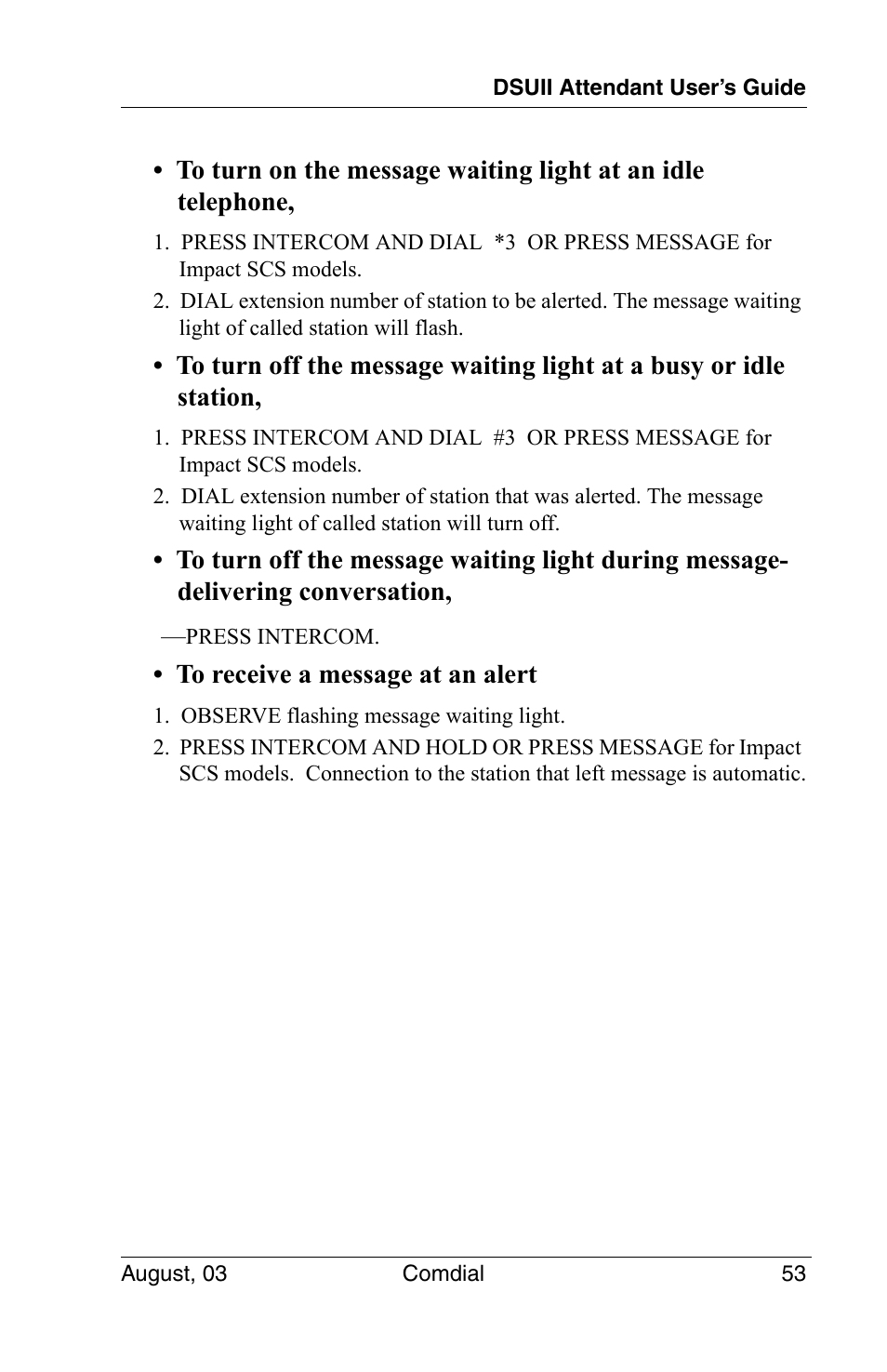 Vertical Communications SCS 8324F User Manual | Page 63 / 146