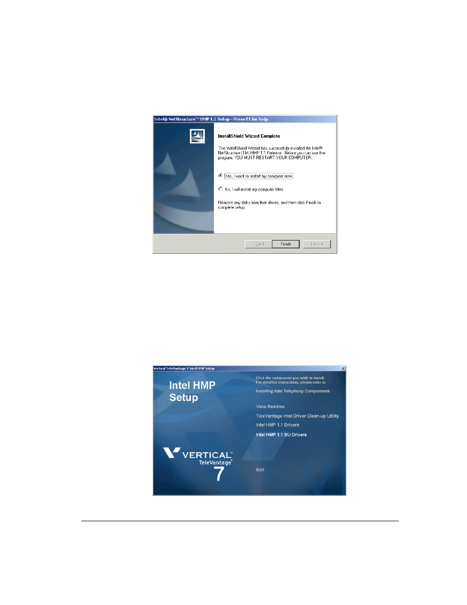 Installing intel hmp 1.1 su, Installing intel hmp 1.1 su -7 | Vertical Communications TeleVantage 7.5 User Manual | Page 39 / 180