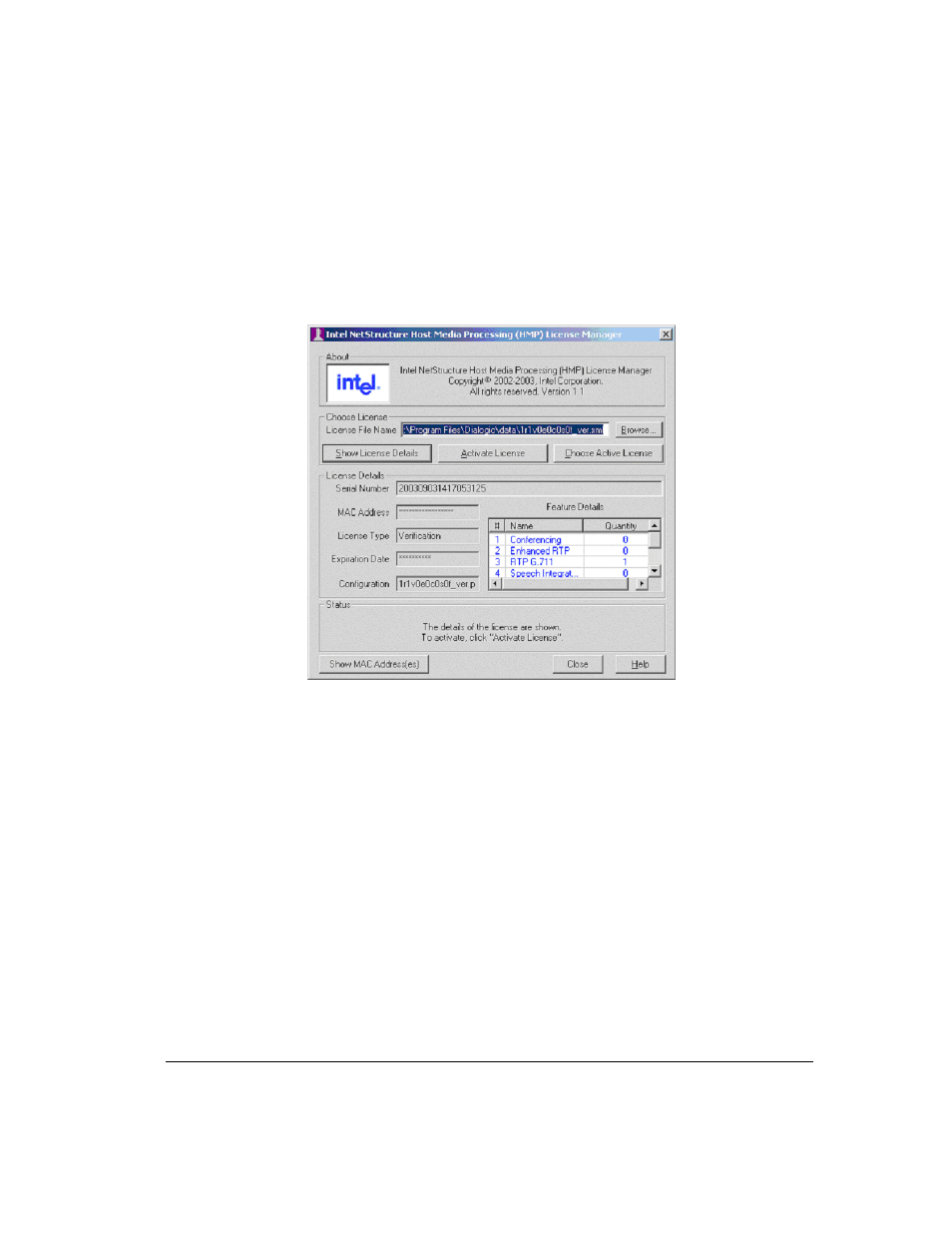Installing and activating your intel hmp license | Vertical Communications TeleVantage 7.5 User Manual | Page 43 / 180