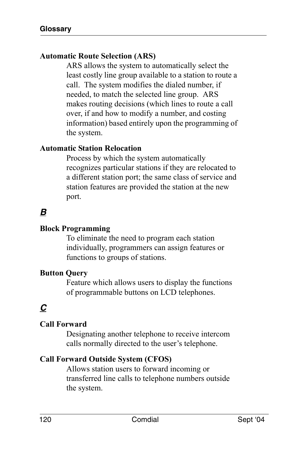 Vertical Communications EP100 User Manual | Page 118 / 132