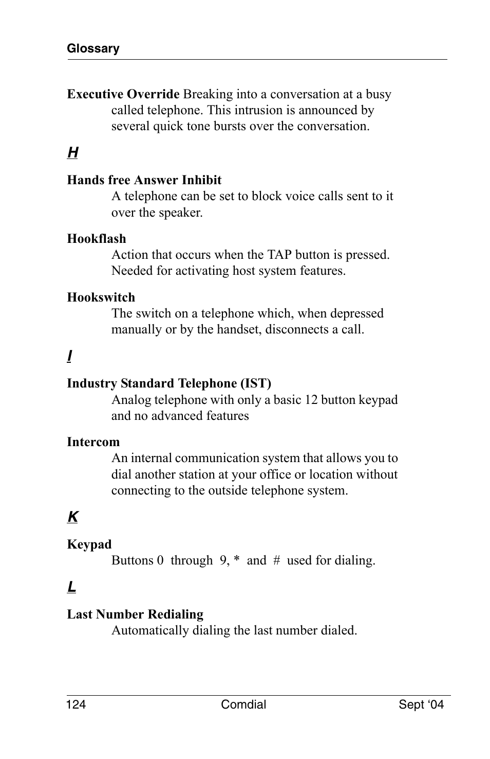 Vertical Communications EP100 User Manual | Page 122 / 132